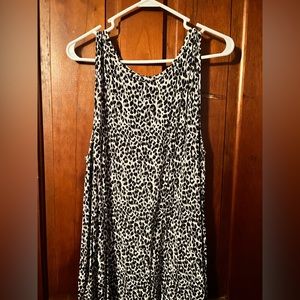 Old Navy Luxe Leopard Print Tank Top